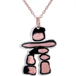 Cut-Out Inukshuk Necklace