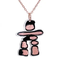 Cut-Out Inukshuk Necklace NCN-264