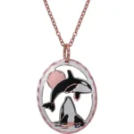 Cut-Out Killer Whale Necklace