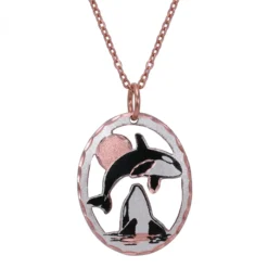 Cut-Out Killer Whale Necklace NCN-42