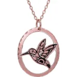 Cut-Out Native Hummingbird Necklace