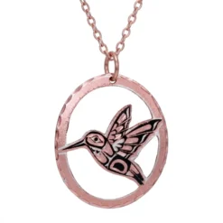 Cut-Out Native Hummingbird Necklace NCN-81