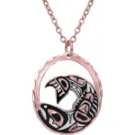 Cut Out Native Salmon Necklace