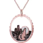 Desert Scene Coyote Necklace