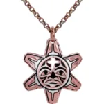 Haida Native Sun Totem Necklace