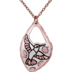 Handmade Hummingbird Cut Out Necklace