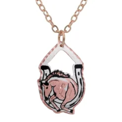 Horseshoe and Mustang Necklace NCN-573