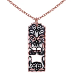 Northwest Native Bear Totem Necklace NCN-02