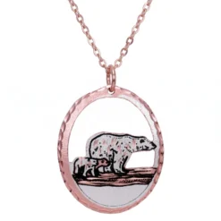 Polar Bear and Cub Necklace NCN-321
