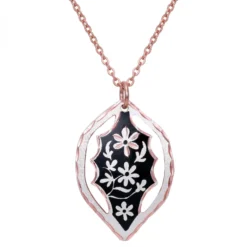 Unique Cut Out Floral Necklace NCN-403