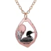 Unique Cut Out Loon Necklace NCN-17