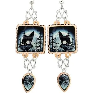 Colorful Art Wire Earrings