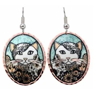 Colorful Copper Earrings