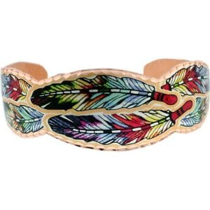 Copper Feather Bracelets