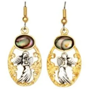 Abalone Shell Inlay Earrings