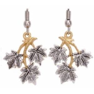 gold silver cut out animal earrings Gold and Silver Cut-Out Animal Earrings