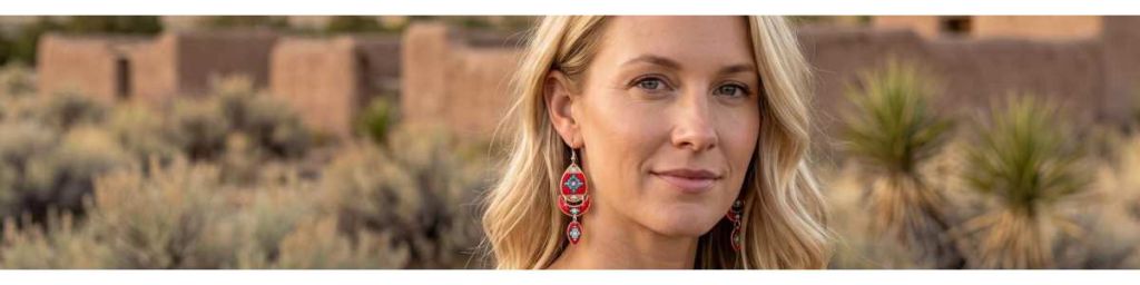 A stunning collection of handcrafted copper Southwestern Native American jewelry, featuring colorful artisanal motifs, diamond-cut finishes, and tarnish-proof designs.